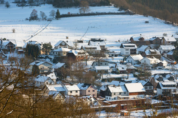 istock Eifel Village Einruhr In Winter, Germany 999962458
