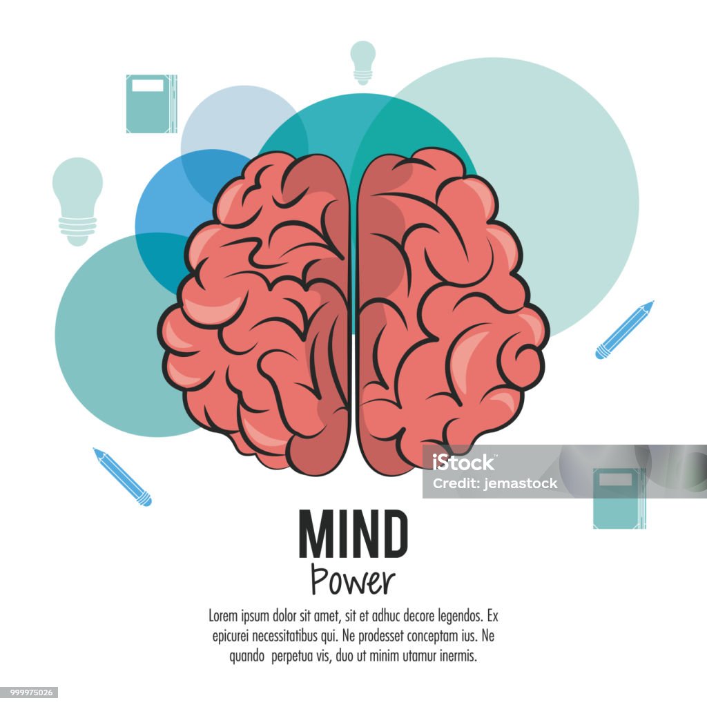 Mind Power Example Mind Power Poster Stock Illustration - Download Image Now - Abstract ...