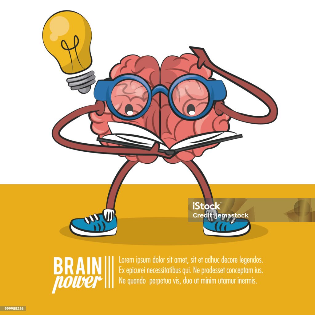 Brain Power Poto Brain Power Poster Stock Illustration - Download Image Now - Abstract ...