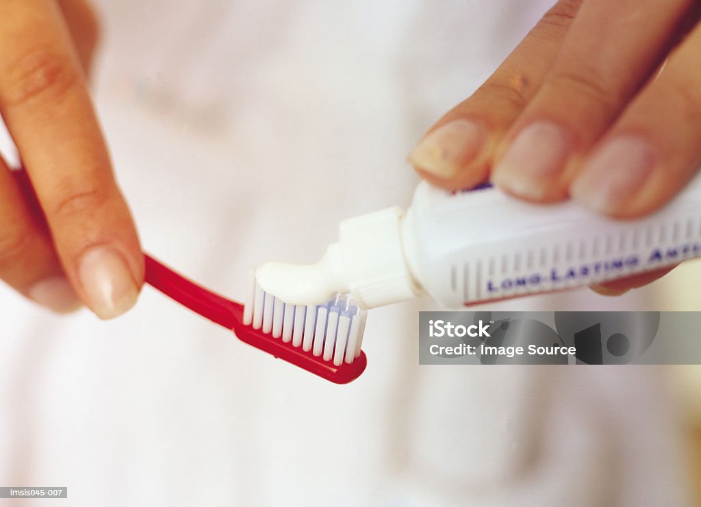 Toothbrush and paste  Toothpaste Stock Photo