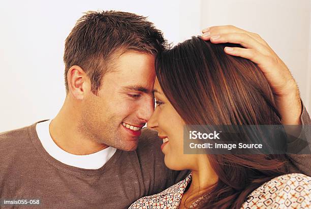 Couple Smiling Stock Photo - Download Image Now - Adults Only, Close-up, Color Image