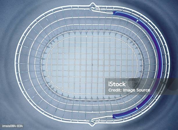 Shopping Basket Stock Photo - Download Image Now - Close-up, Color Image, Colored Background