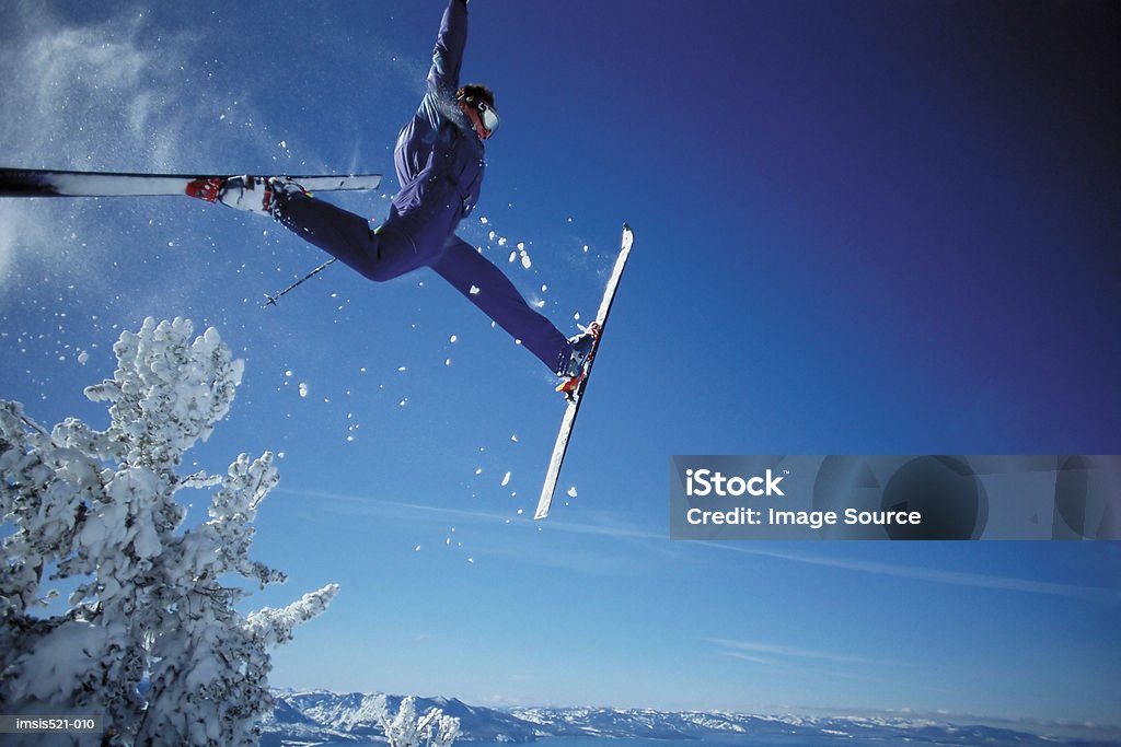 Esquiador no Ar - Royalty-free Esqui - Equipamento Desportivo Foto de stock