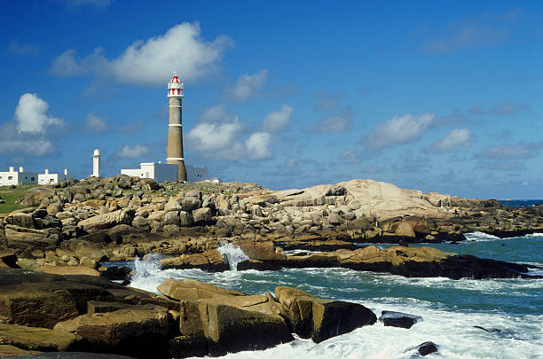 Uruguay, Rocha, Cabo Polonio (Cape Polonio), Lighthouse of Cabo Polonio  cabo polonio stock pictures, royalty-free photos & images