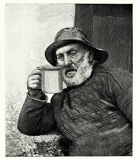 ilustrações de stock, clip art, desenhos animados e ícones de pescador do século 19 - fisherman