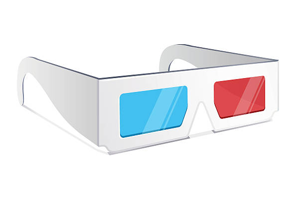 3d glasses vector illustration of 3d glasses 3 d glasses stock illustrations
