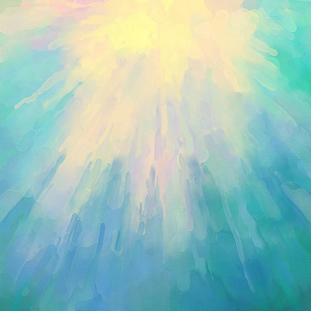Abstract Artistic Background Abstract artistic watercolor painting sunshine colourful background pastel colored stock illustrations
