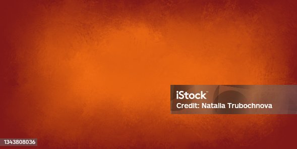 istock Abstract autumn red orange background with soft transitions. Smoky orange autumn rust-colored background 1343808036