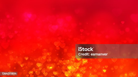 istock abstract colorful bokeh background with hearts 1364311804