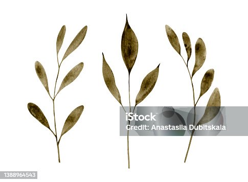 istock Abstract foliage clip art 1388964543