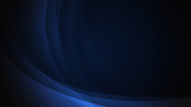 Abstract shiny bright blue waves banner design vector art illustration