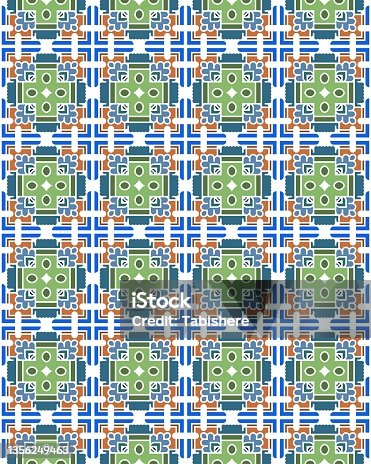 istock An Illustration of a seamless tile pattern used as wallpaper or background 1356249463