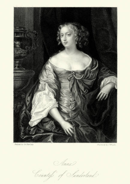 anne 딕비 countess of 선덜랜드 - sunderland stock illustrations