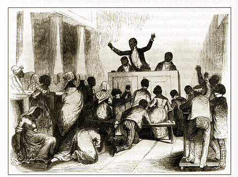 Beautifully Illustrated Antique Engraved Victorian Illustration of Antique Early American Engraving Depicting Social Issues, Circa 1850's. Source: Original edition from my own archives. Copyright has expired on this artwork. Digitally restored.