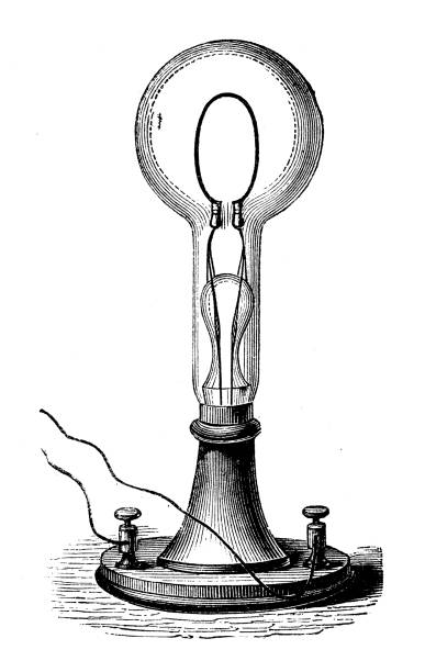Thomas Edison Antique Meter Lamp 