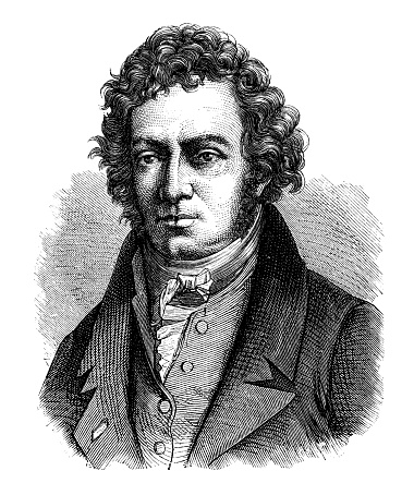 Antique illustration of André-Marie Ampère