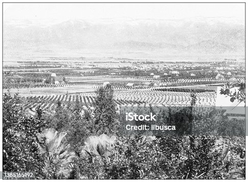 istock Antique travel photographs of California: Sierra Madre, San Gabriel Valley 1385165192