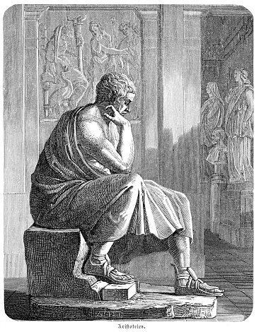 アリストテレス古代ギリシャの哲学者および科学者 1880 - イラスト素材...