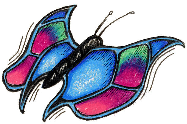 Art - Butterfly vector art illustration