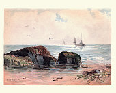 istock Art, Costal Landscape, Rocks at low water, 19th Century 1147505672