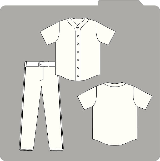 Baseball Uniform Template Vector baseball uniform. baseball uniform stock illustrations