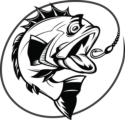 bass fishing graphic