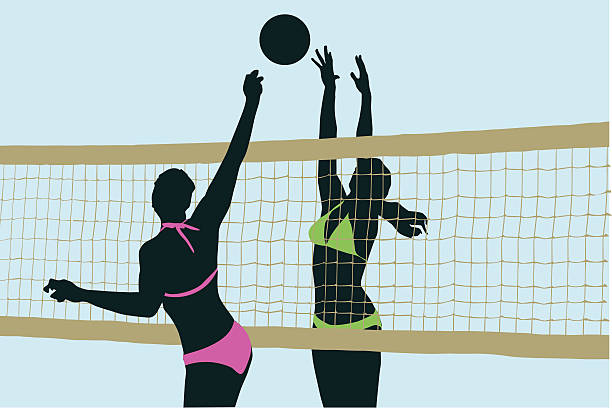 Best Beach Volleyball Illustrations, Royalty-Free Vector ...