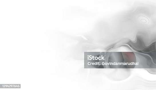 istock black Abstract smoke on a white background 1294297645
