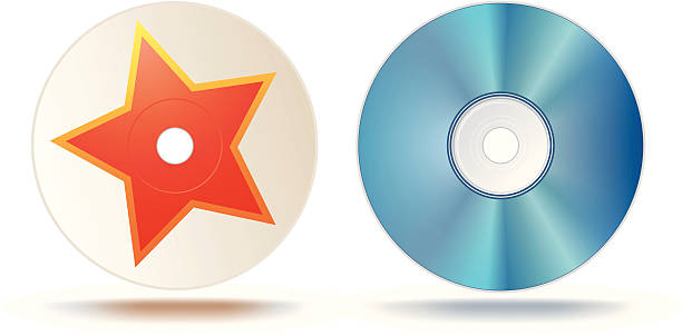 Blu-ray disc vector art illustration