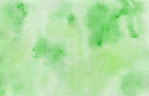 明るい手描き水彩背景が緑色 - 緑色点のイラスト素材／クリップアート素材／マンガ素材／アイコン素材