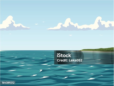 istock Calm view of the seaside 164389212