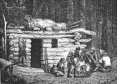 istock Canadian log cabin 1345087402