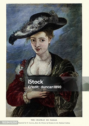 istock Chapeau de paille, Portrait of Susanna Lundenm, Rubens 1033415250