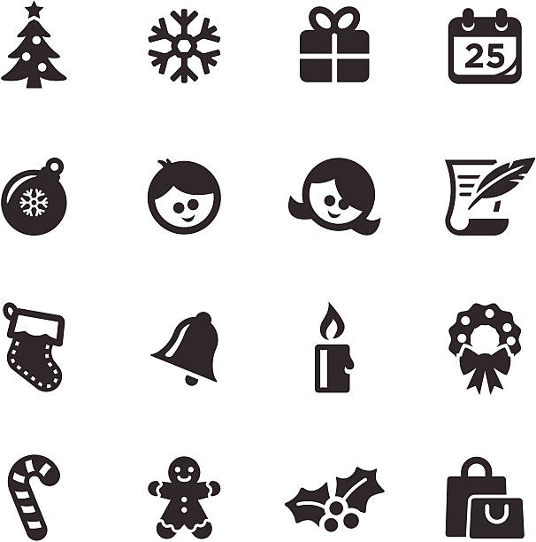 Christmas Icons  |  Mono Series vector art illustration