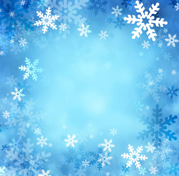 Christmas snowflakes vector art illustration