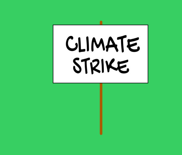 bildbanksillustrationer, clip art samt tecknat material och ikoner med klimatstrejk protest tecken på grön bakgrund - val sverige
