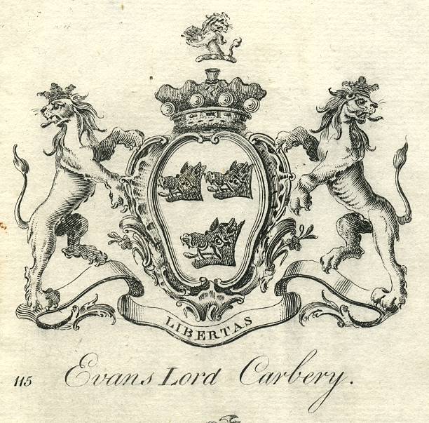 ilustraciones, imágenes clip art, dibujos animados e iconos de stock de escudo de armas evans lord carbery siglo xviii - latin family