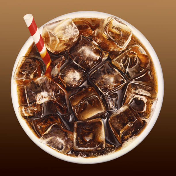 Cola and Ice vector art illustration
