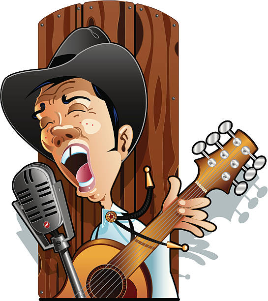Royalty Free Country Singer Clip Art, Vector Images ...