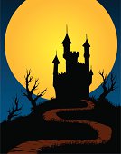 istock creepy haunted castle 165629741