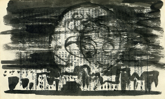 Supermoon. The moon rises over a small town.
Fictional character, all coincidences are random =). Graphic sketches in the old Russian-German dictionary. Picture, on one of the words on the page. I am the author of the drawings (Ilya Panfilov).