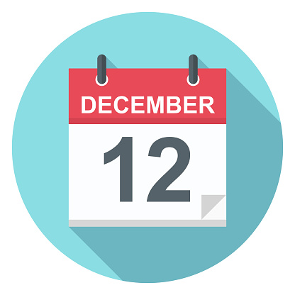 December 12 Calendar Icon Stock Illustration Download December 12 Calendar Icon Stock Illustration Download