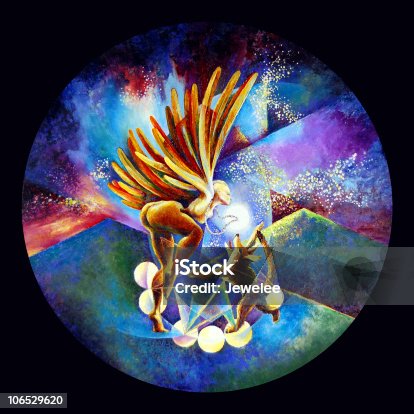 istock Eagle and Coyote Dance 106529620