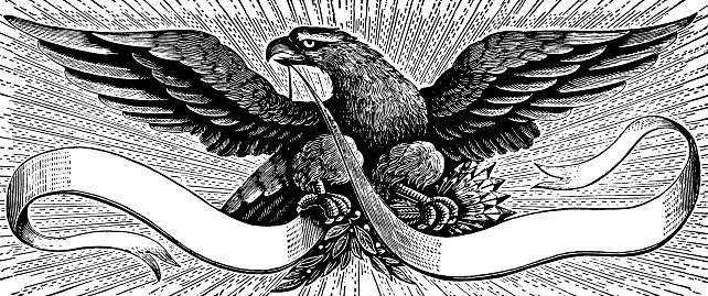 Eagle With Banner