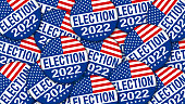 istock 2022 Election campaign buttons - Illustration 1341940954