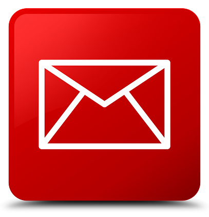 Email Icon Red Square Button Stock Illustration - Download Image Now -  iStock