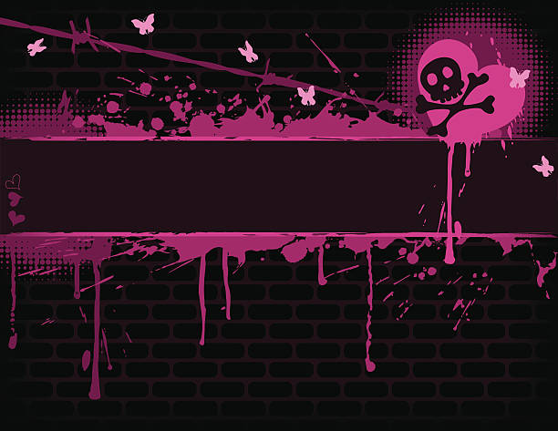 Emo Banner vector art illustration