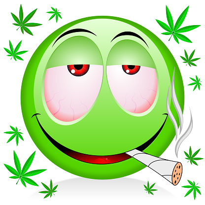 emoji-smoking-weed-illustration-id682015338