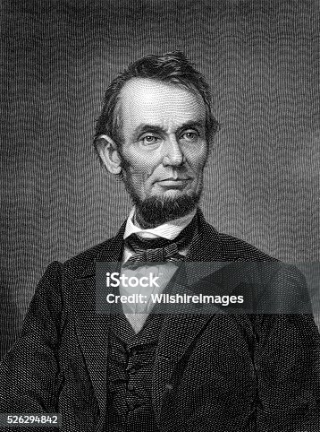 istock Engraving of Portrait of Abraham Lincoln from Brady Photograph 526294842