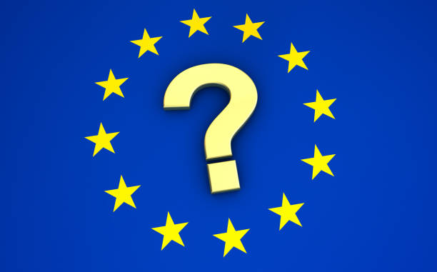 illustrations, cliparts, dessins animés et icônes de drapeau de l’union européenne et le point d’interrogation - parlement européen
